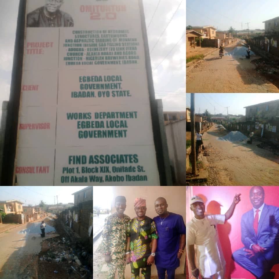Egbeda LG Chairman, Sanda Initiates Hydraulic, Earthworks & Asphalt Tarring Of Agoro-Breweries Road