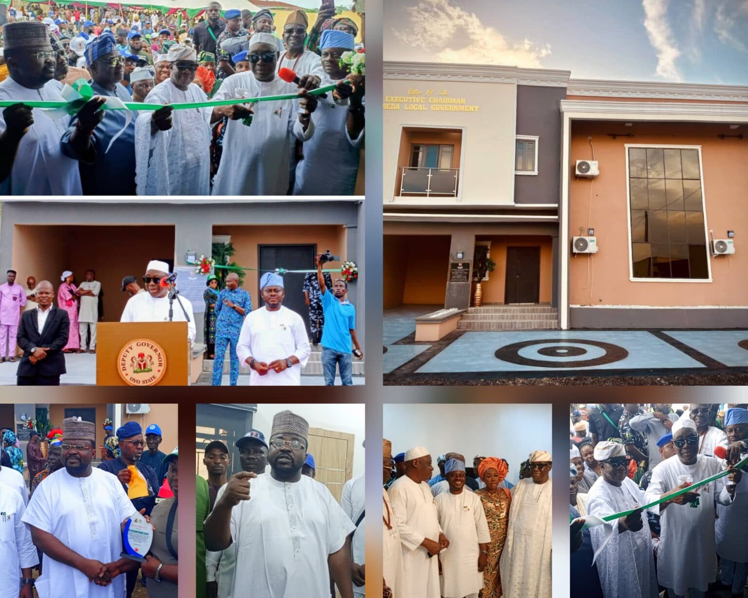 Sanda’s Legacy Project: Ex-Chairmen Honoured As Oyo Deputy Governor Commissions New Egbeda LG Office Complex